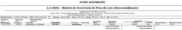 2.2.10(H) - HISTÓRICO DE OCORRÊNCIA DE PESO DO LOTE LAYOUT